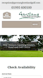 Mobile Screenshot of garstanghotelandgolf.com